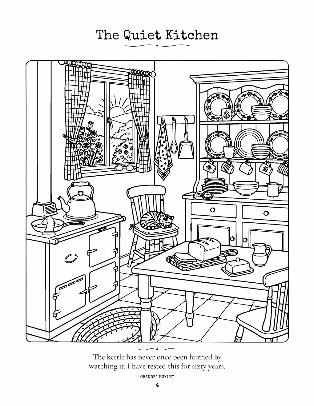 Colouring: The Quiet Kitchen